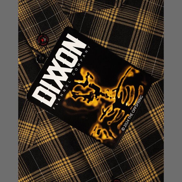 DIXXON FLANNEL x THE OFFSPRING Collab - SMASH Flannel Shirt - Men's Large - Picture 9 of 11
